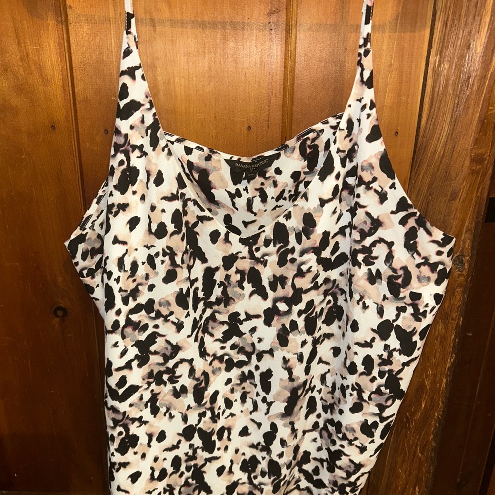 Banana Republic Black and Cream Camisole